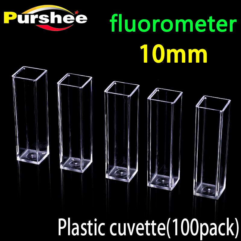 10mm öƽ fluorometer Cuvette 100PCS